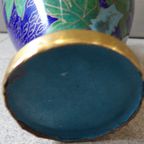 Blauw Cloisonné Vaasje thumbnail 5