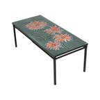 Grote Keramische Tegeltafel Adri Design Oranje Abstract Bloem 109Cm thumbnail 3