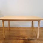 Vintage Deense Eettafel In Beukenhout Van Gudme Uit 1970 thumbnail 6