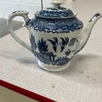 Vintage Compleet 12delig Koffieservies In Old Willow Stijl thumbnail 9