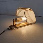 Jaren 80 Vintage Wandlamp Met Gebogen Glas thumbnail 5