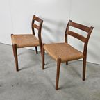Vintage Deense Stoelen, Niels Møller Model 84 thumbnail 8