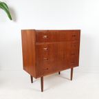 Vintage Secretaire | Kaptafel Teak Fineer Ladekast Spiegel thumbnail 3