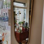 Vintage Organichse Spiegel Wandspiegel Mirror Goud Zwart thumbnail 13