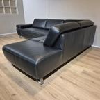 Belform Ibiza Hoekbank - Zwart - Leder - Design - Zgan thumbnail 9