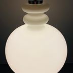 Large White Glass Pendant Light Xl By Peill And Putzler thumbnail 9