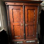 Stoere Originele Multifunctionele Kast: Donkerbruin & Zwart thumbnail 3