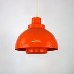 Iconische Oranje Plastic Space Age Lamp Van Nordisk Solar Compagny Ontworpen Door K. Kewo *** Jar thumbnail 3