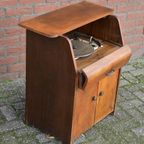 Engelse Garrard Grammofoon In Een Art-Deco Kast thumbnail 11