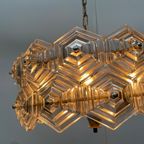 VEB Kristallleuchte Ebersbach - Chrystal Hanging Pedant - Model Sputnik - Solid Glass (no Cracks) thumbnail 8