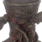 Tibet - Brons - 'Dragon' - Mythische Figuren - Vaas - 20E Eeuw thumbnail 10