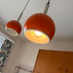 Vintage Oranje Eye Ball Luster / Hanglamp Met 2 Lichtpunten thumbnail 10
