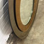 Wand Spiegel Rond Van Metalvetro Galvorame Met Bruin Tinten thumbnail 6