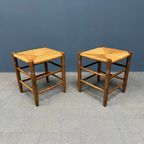 Set Hollandse Beukenhouten Krukken Met Biezen Zitting thumbnail 2