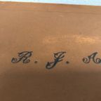 Antiek Leer Engels Koffertje Met Monogram - Reliving thumbnail 4