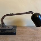 Vintage Stoer  Bureaulamp Tafellamp Lampje Frans thumbnail 7