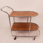 Vintage Serveerwagen, Retro Trolley, Mid-Century Drankkar thumbnail 7