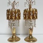 Set Kristallen Tafellampen Uit Spanje, 1970's thumbnail 2