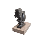 Frans Art Deco Beeldje Van Een Goudvis thumbnail 3