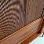 Vintage Deens Teak Houten Wandkast | Dressoir | Highboard thumbnail 5