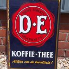 Oud Dubbelzijdig Emaille Bord Douwe Egberts Koffie-thee☕️ thumbnail 7