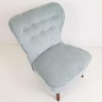 Vintage Artifort Theo Ruth Cocktail Fauteuil | Blauwe Rib thumbnail 7