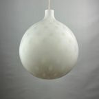 White Glass Pendant Light Como Xl By Aloys Gangkofner For Peill And Putzler 1950 thumbnail 8