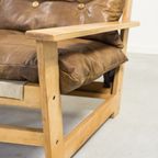 Vatne Mobler Three Seats Sculptural Oak Frame Sofa From 1960’s thumbnail 7