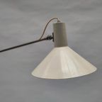 Vintage Staande Hengellamp Gepo Vloerlamp Wit Metaal Anvia thumbnail 4
