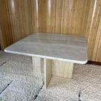 Vintage Mid Century Travertin Salontafel / Bijzettafel thumbnail 7