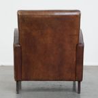 Statige, In Goede Staat Verkerende En Comfortabele Schapenleren Fauteuil/Armchair thumbnail 5