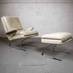 Leather "Swing" Lounge Chair With Ottoman For Cor, 1960'S thumbnail 3