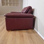 Montel Vintage - Fauteuil - Bordeaux - Leder - Verstelbaar thumbnail 12