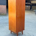 Vintage Compacte Kledingkast Wandrobe Jaren 60 Teak Kast thumbnail 3