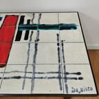 Vintage Tegeltafel, Salontafel, Mid Century Salontafel 05 thumbnail 12