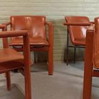 Set Van 4 Leolux Cachucha Leren Stoelen, Hugo De Ruiter thumbnail 21