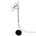 Mid-century Verstelbare Vloerlamp Chroom Wit 1960’s thumbnail 2