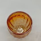 Franse Carnaval Iriserend Glas Waterkan En Glas Oranje thumbnail 2