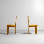 Symmetrische Postmoderne Italiaanse Eetkamerstoelen In Beuk, 1980 thumbnail 3