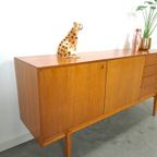 Teak Dressoir Met Hoge Poten En Lades Vintage Sideboard thumbnail 12