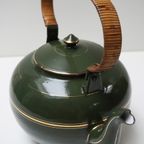 Groen Emaille Theepot/ Chocolade Ketel thumbnail 4