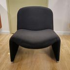 Vintage Giancarlo Piretti Alky Fauteuil Stoel Zwart thumbnail 13