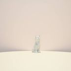WIT Porseleinen Beeldje Bulldog thumbnail 2