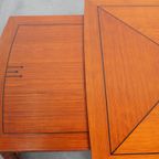 In Goede Staat Verkerende Art Deco Schuitema Design Salontafel Met Uitschuifbare Delen thumbnail 9