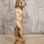 Oud Stenen Tuinbeeld Franse Sculptuur 175 Cm Hoog thumbnail 2