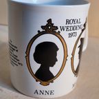 Royal Wedding Kop Princess Anne & Mark Philipps - Staffordshire Potteries Ltd - Made In England thumbnail 8