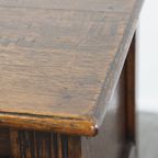 Klassieke En Charmante Antieke Engelse Eikenhouten Side Table/ Gangmeubel Uit 19e Eeuw thumbnail 9