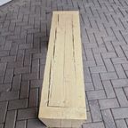 Vintage Halbank Volhout Grenen Bankje Tuinbank Bank thumbnail 5