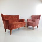 Artifort Bank Sofa En Fauteuil Roze Terra Theo Ruth Set thumbnail 9