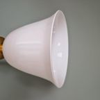 Mazda Art Deco Lamp In Hout/Messing En Witte Opaline thumbnail 13